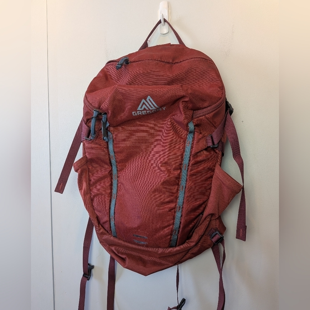 GREGORY Outdoor Unisex Backpack Red Color Hiking Active Gear